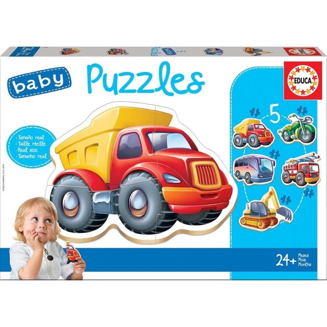 Educa - Baby Vehicles Puzzle 5 Piece Set (14866)