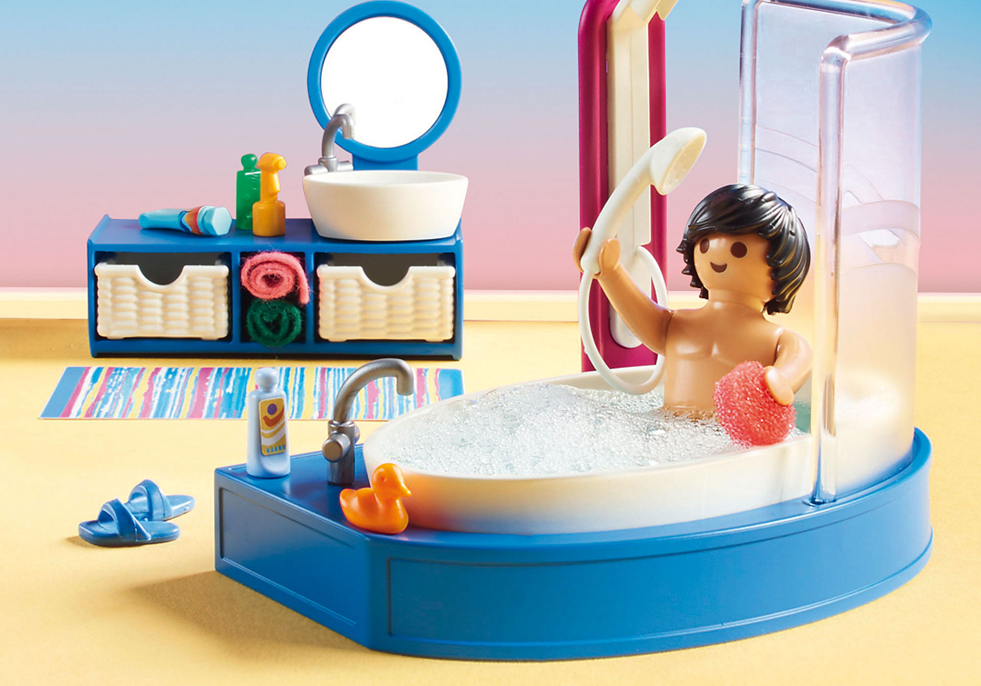  Haus playmobil® Puppenhaus  Bathroom  Villa  BadezimmerBadEinrichtung