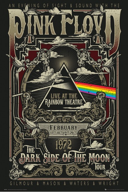 Pink Floyd Rainbow Theatre Maxi Poster