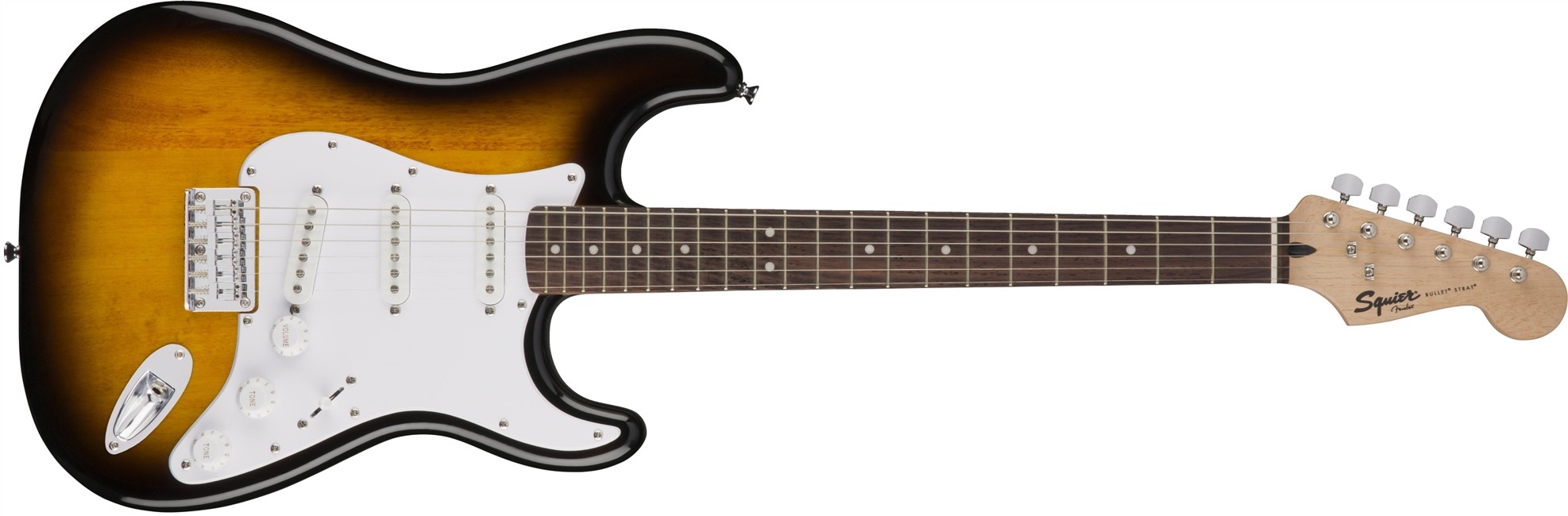 Squier By Fender - Bullet Stratocaster HT / RW - Elektrisk Guitar (Brown Sunburst)