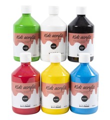 A-Color - Akrylmaling - Blank - (6 x 500 ml)