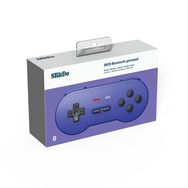 Nintendo Switch 8BitDo SN30 Bluetooth Gamepad (Blue)