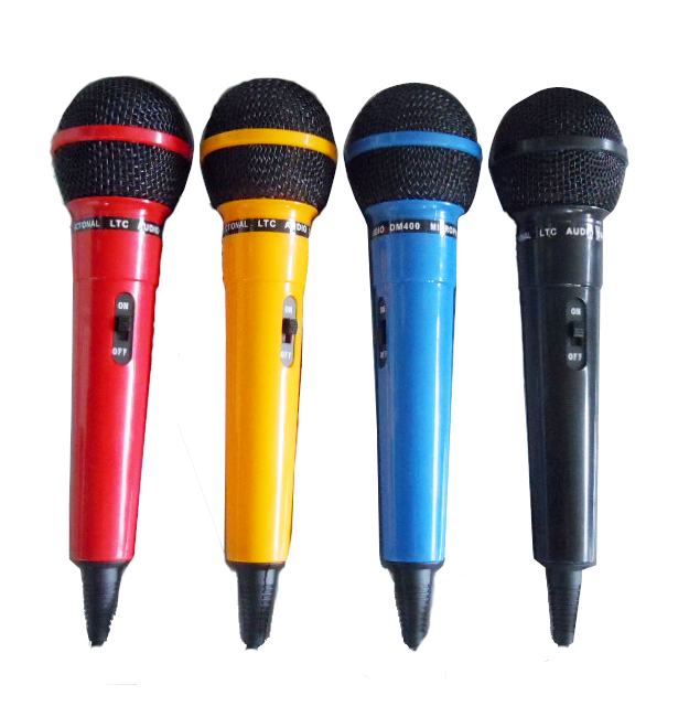 LTC mikrofoner, farvede, 4 stk.