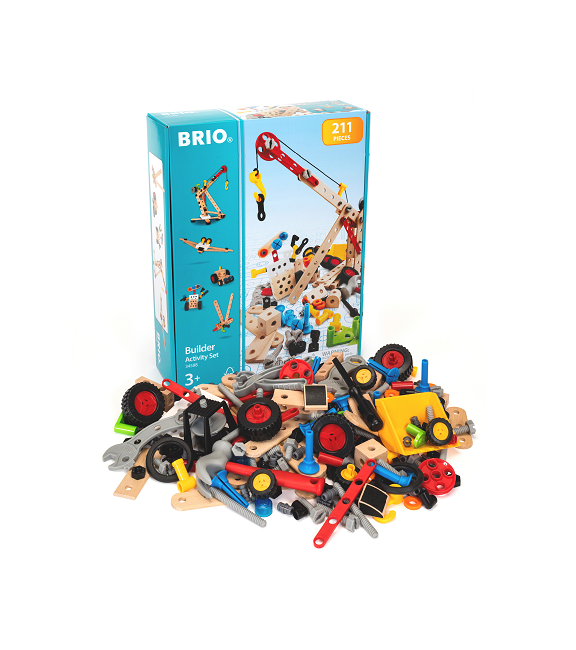 BRIO - Builder Aktivitets byggesett - 211 deler (34588)