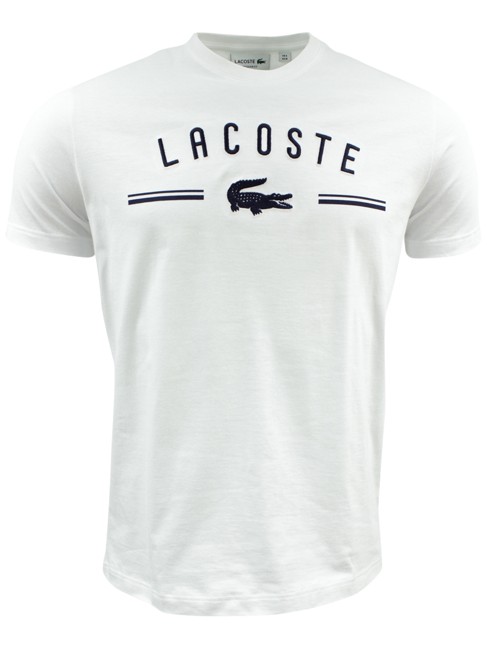 Lacoste 'Tee-Shirt' T-shirt - Hvid / Navy