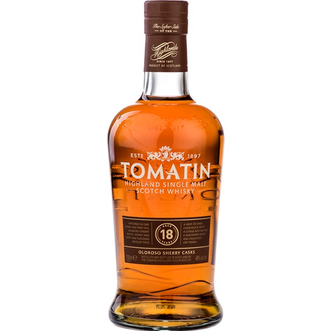 Tomatin - 18 Year Old Highland Single Malt Whisky, 70 cl