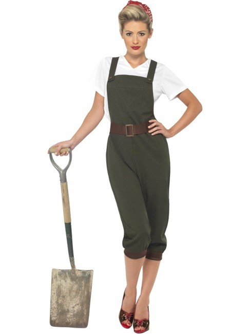 Smiffys - WW2 Land Girl Costume - Large (39491L)