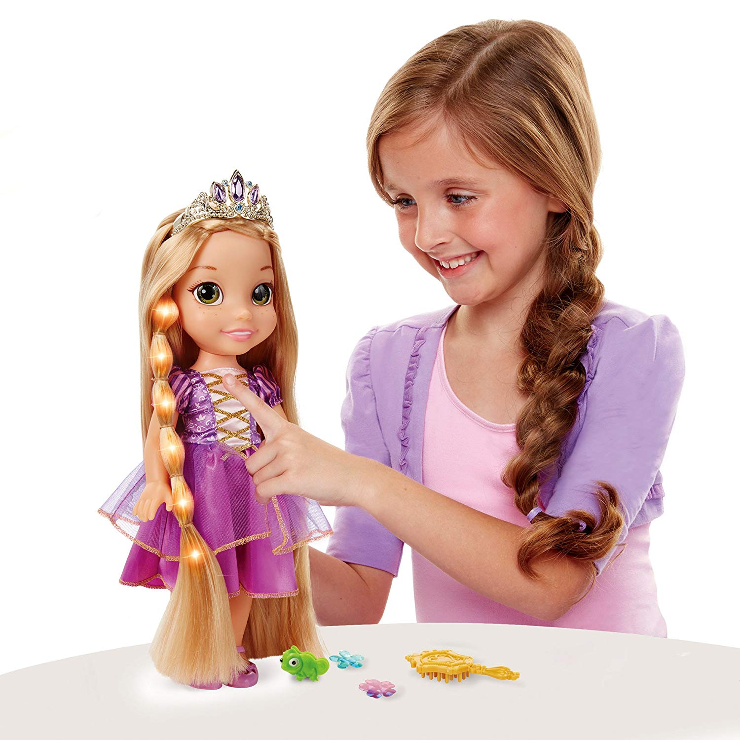 Buy Disney Princess - Hair Glow N' Style Rapunzel (46816)