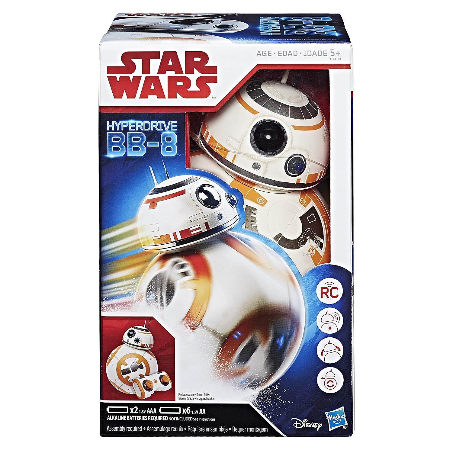 Køb Star Wars BB 8 Hyperdrive Fjernstyret Robot (C1439) Star Wars BB8 Hyperdrive fjernstyret Robot køber du billigt her.