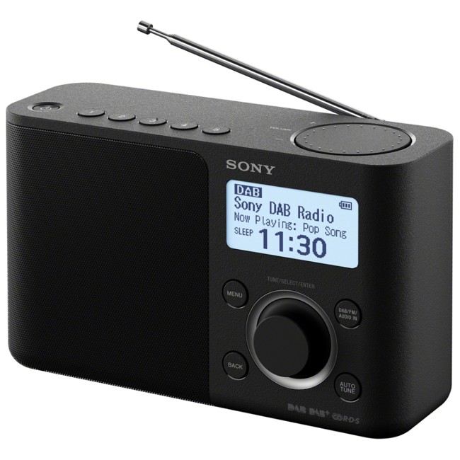 Sony - XDR-S61D Bærbar DAB/DAB+ Radio Sort