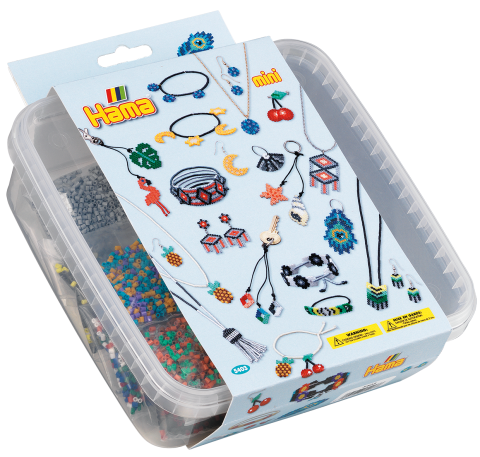HAMA - Mini Beads - Beads and Pegboards in Box (5403) - Leker