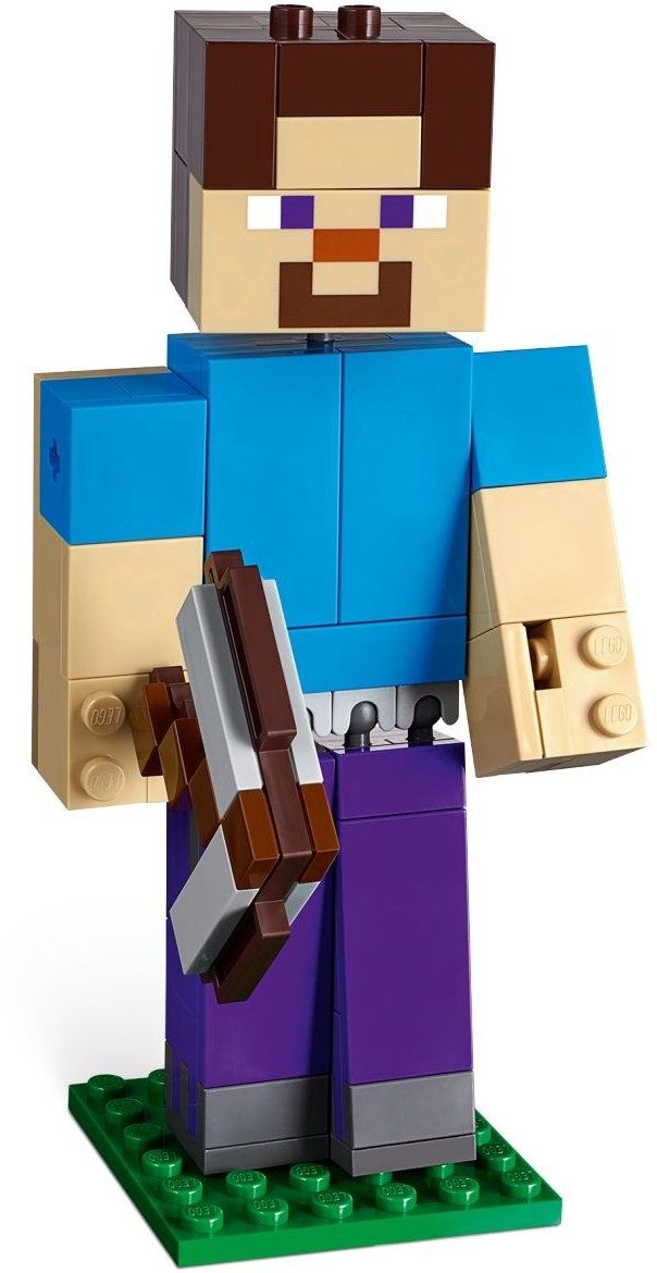 Buy Lego Minecraft Steve Bigfig With Parrot