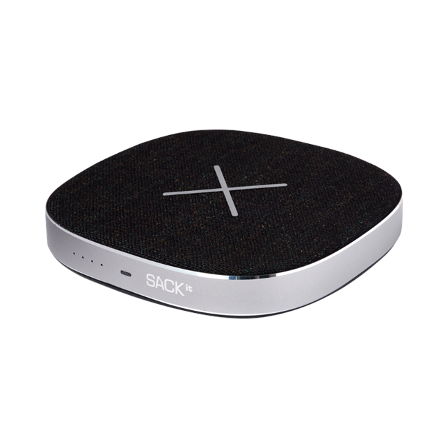 SACKit CHARGEit - Power Bank & Wireless Charger ( Black )