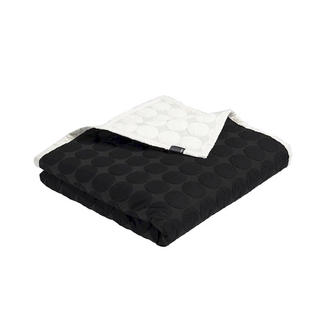 HAY - Mega Dot Quilt Bedcover 260 x 260 cm - Black/Cream (508112)
