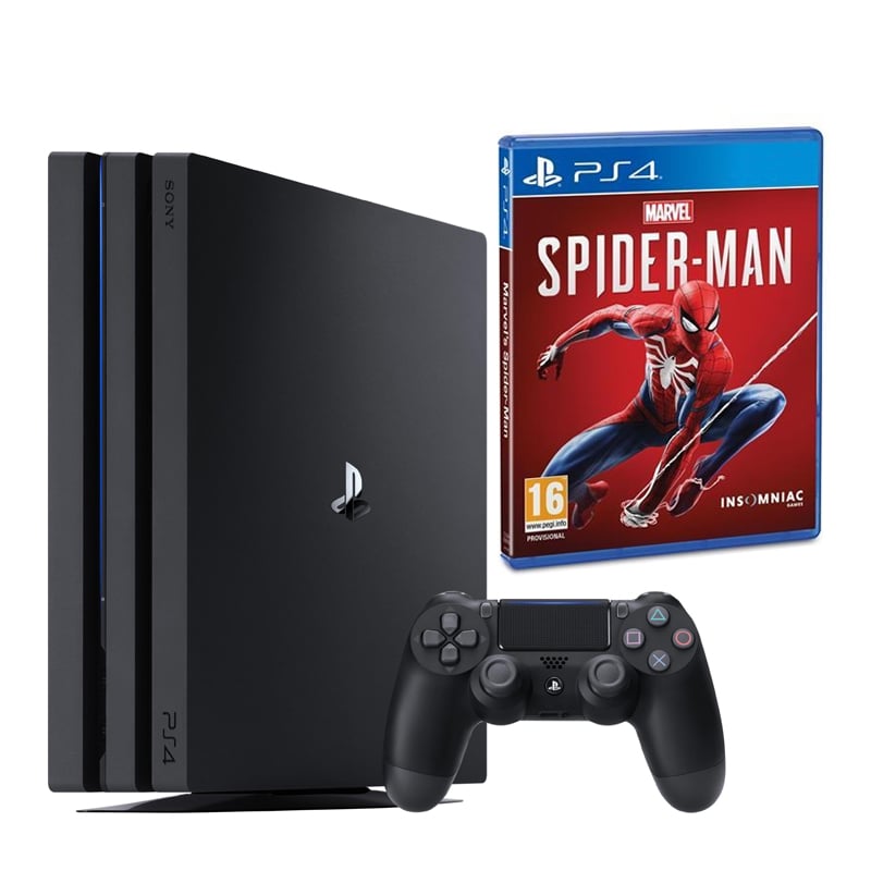Kjøp Playstation 4 Console - 1 (Nordic) + Spider-Man (Nordic)