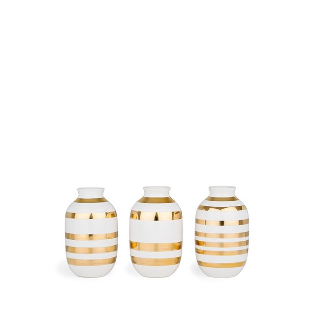 Balehval der storhedsvanvid Køb Kähler - Omaggio Miniature Vaser - Guld