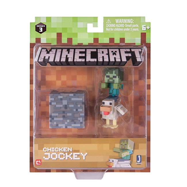 Minecraft Series 3 Action Figure (3 Inch) Chicken Jockey