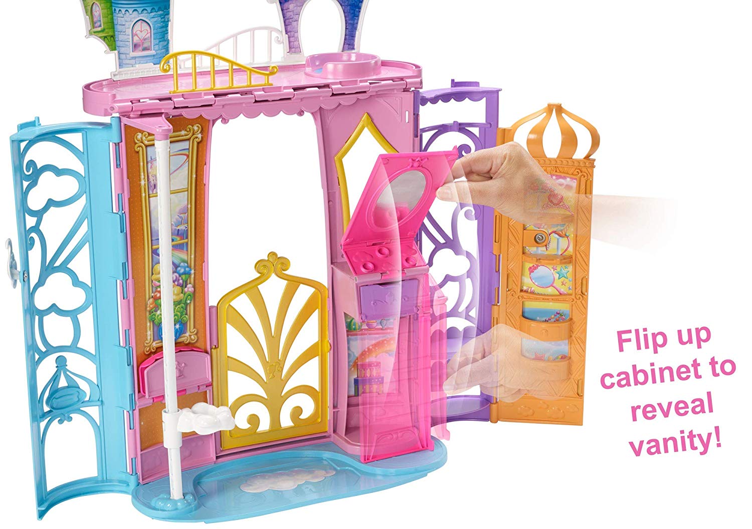 barbie dreamtopia fairy fold away castle