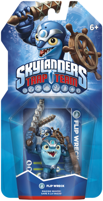 Skylanders Trap Team - Figure - Flip Wreck (Water)