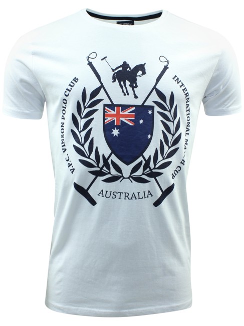 Vinson Polo Club 'Blanford' T-shirt - Hvid
