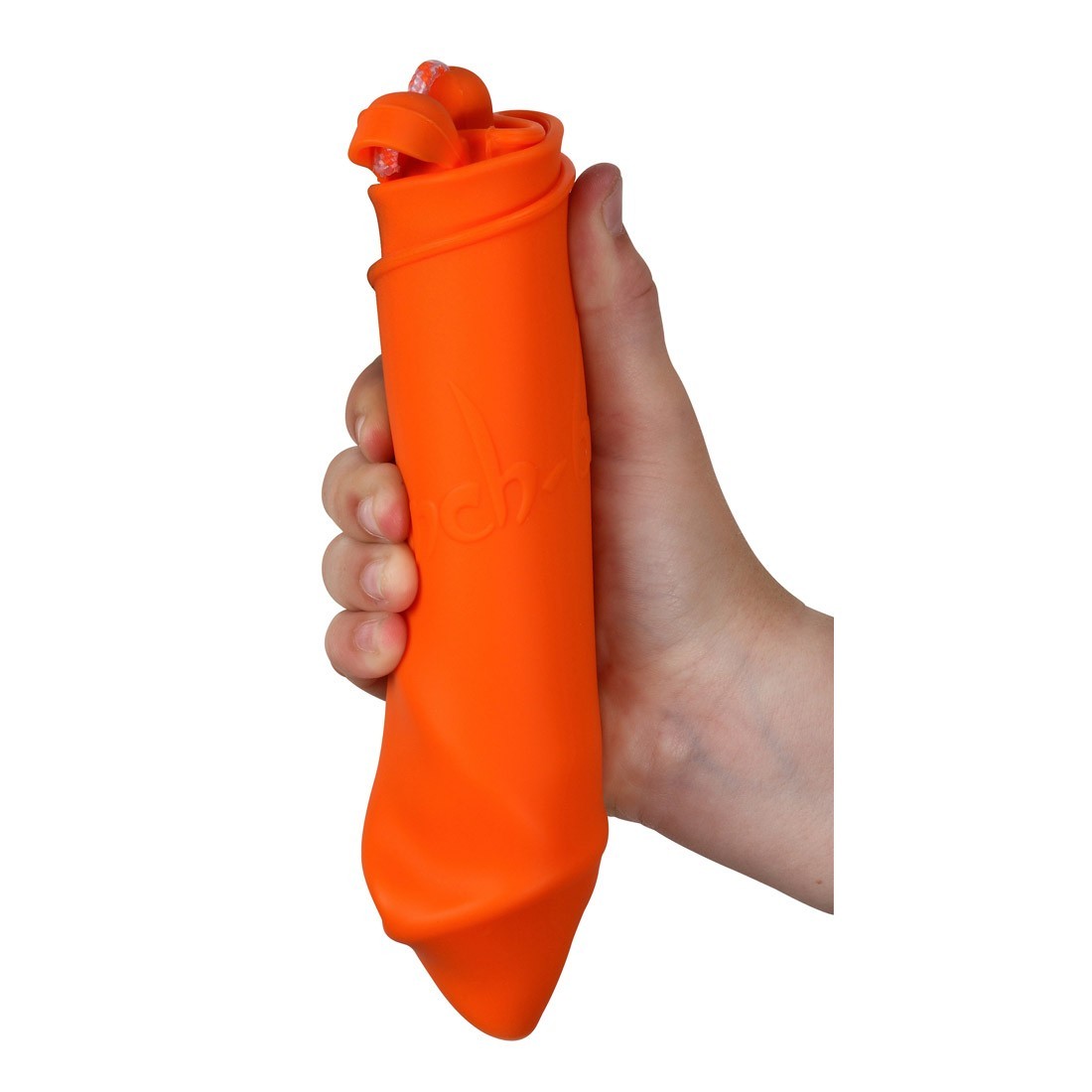 orange scrunch bag