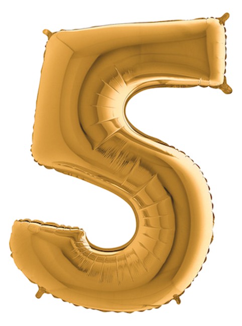 40" Giant Gold Number Balloon