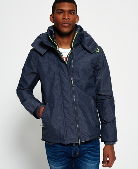 pop zip hooded technical windcheater jacket