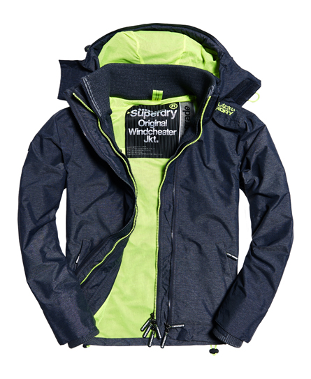 pop zip hooded technical windcheater jacket