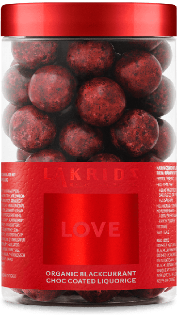 Lakrids By Johan Bülow - Love Økologisk Solbær Chokolade Overtrukket Lakrids 250 g
