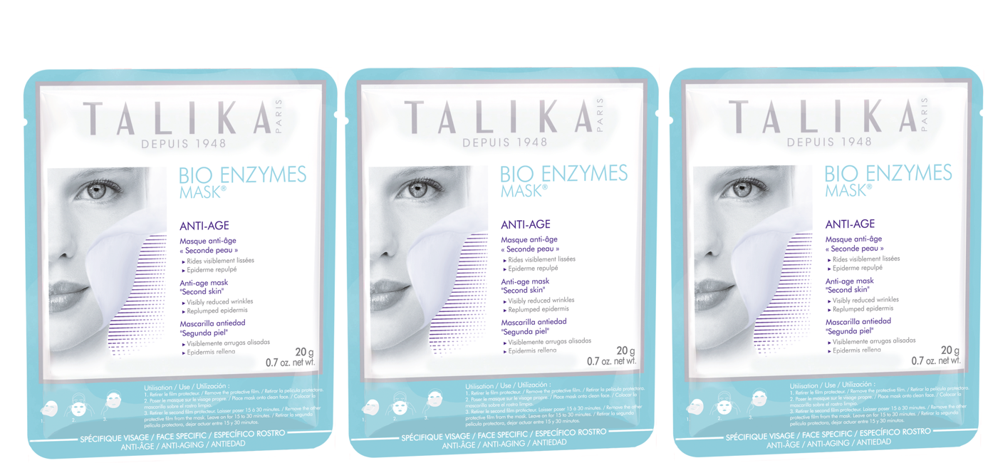 Talika -  Bio Enzymes Anti Aging Sheet Maske 3-Pak