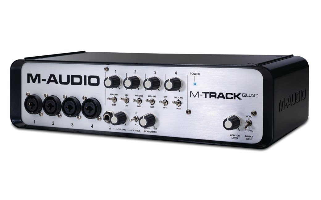 M-Audio - M-Track QUAD - USB Audio + MIDI Lydkort