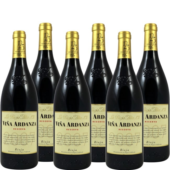 6 x La Rioja Alta - Vina Ardanza Reserva, 183,16 kr. pr. fl.