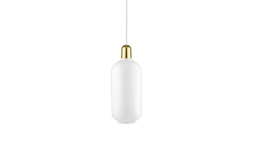 Normann Copenhagen - Amp Lampe Large - Hvid/Messing
