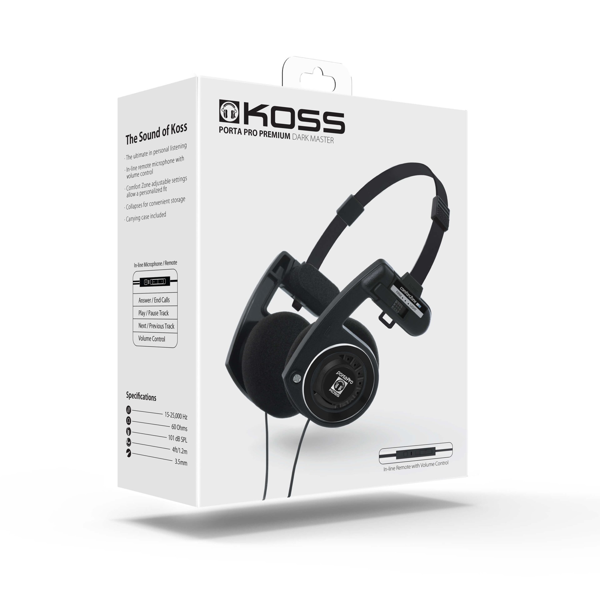 Kob Koss Hovedtelefon Portapro 3 0 On Ear Mic Premium D Master