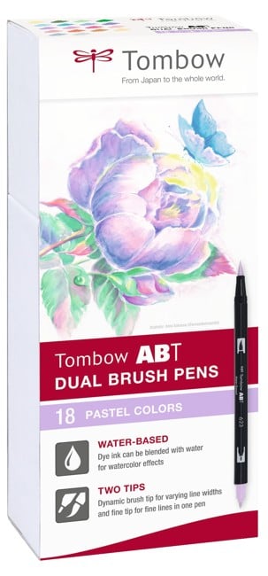 Tombow - 18 ABT Dual Brush Pen - Pastel