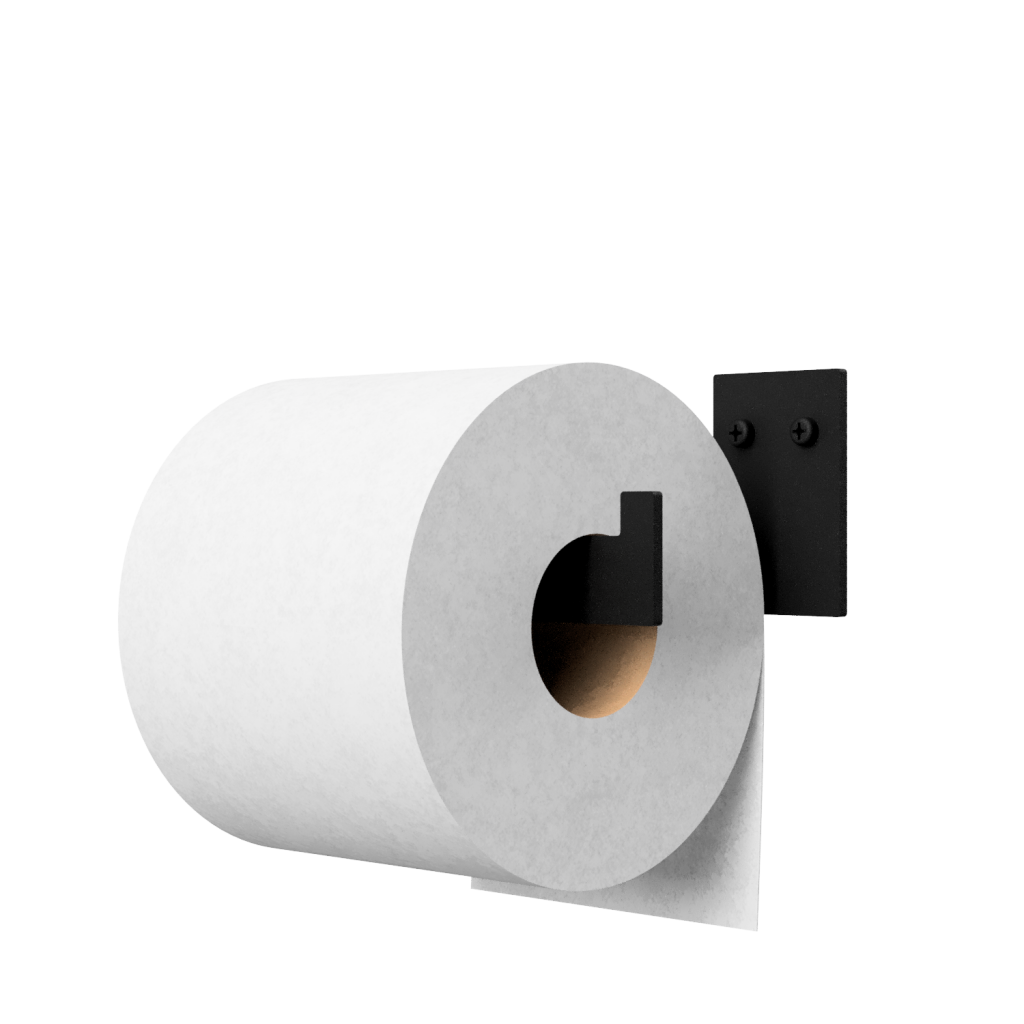 Buy Nichba-Design - Toilet Paper Holder - Black (L100101) - Black ...
