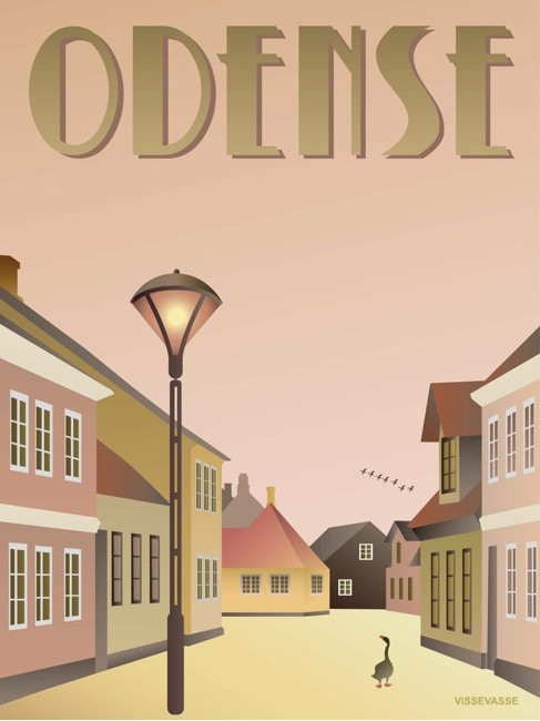 Vissevasse - Odense Ællingen Plakat 50 x 70 cm