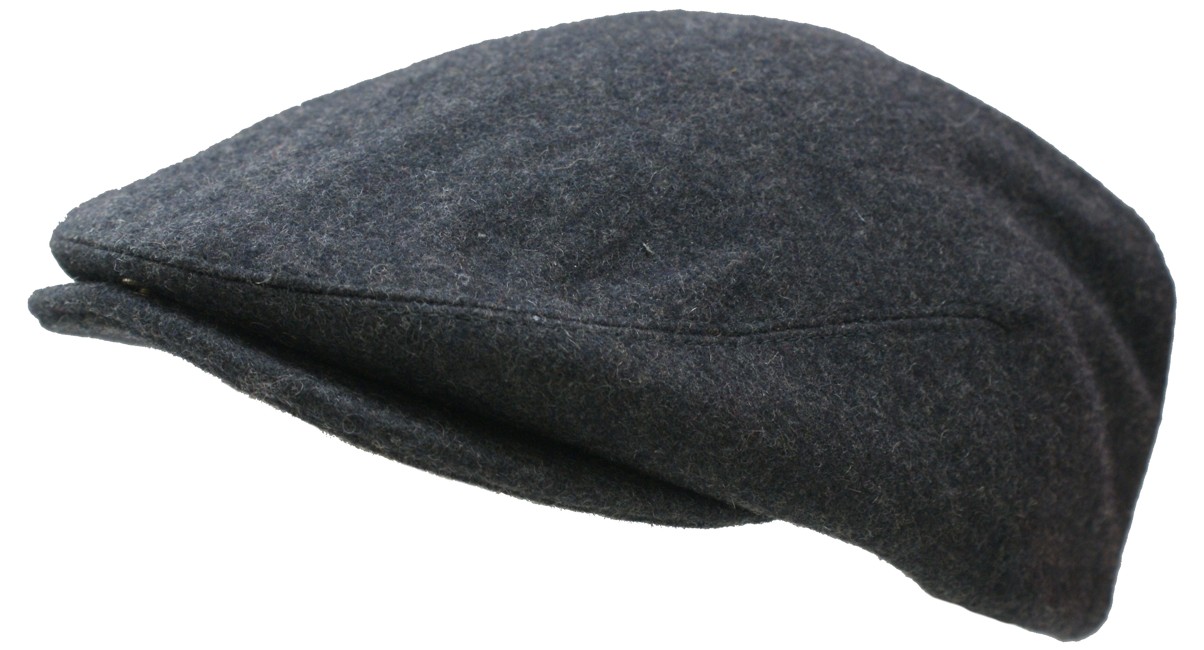 New Grey Wool Drivers Flat Hat Racing Country Cap