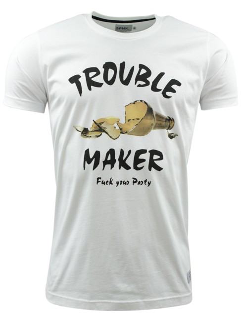 SPMK 'Trouble' T-shirt - Hvid