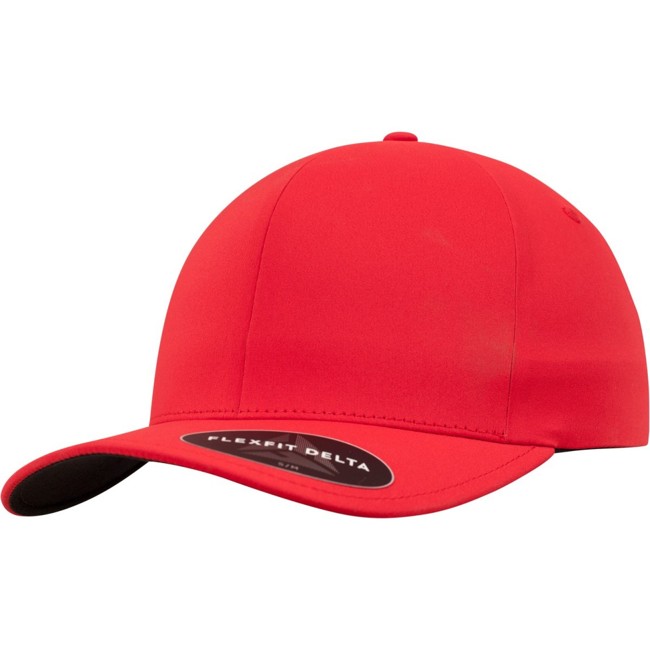 Flexfit DELTA Stretchable Cap - red