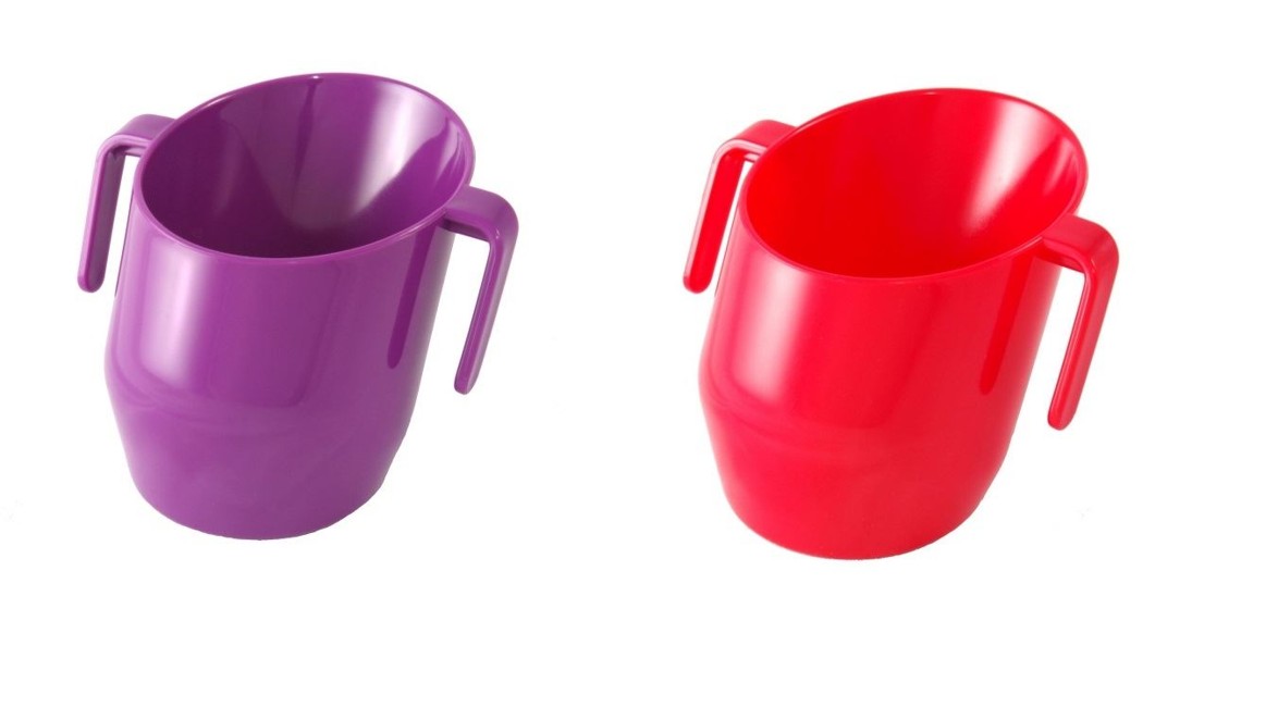 Doidy Cup Bundle - Purple & Red - Solid Colour 2 Items