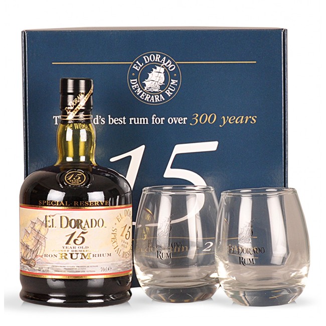 El Dorado - 15 YO Rum Giftbox, 70 cl