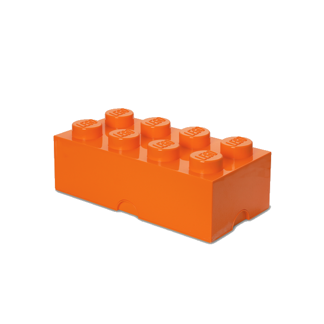 Room Copenhagen - LEGO Opbevaringskasse Brick 8 - Orange