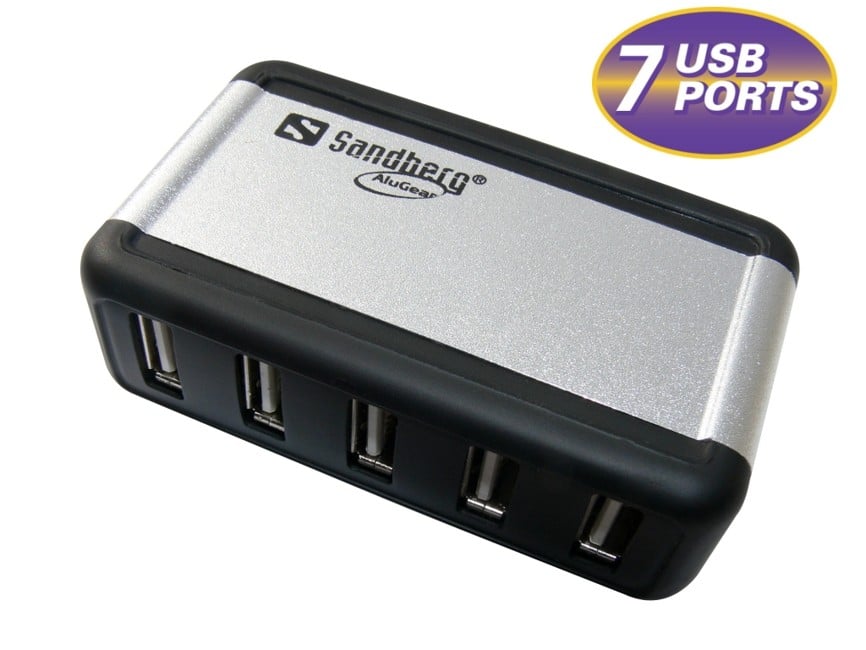 Sandberg - USB Hub AluGear (7 ports) (135-59)