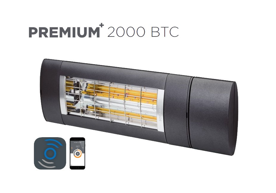 ​Solamagic - 2000 Premium + BTC Patio Heater - Antracite - 5 Years Warranty