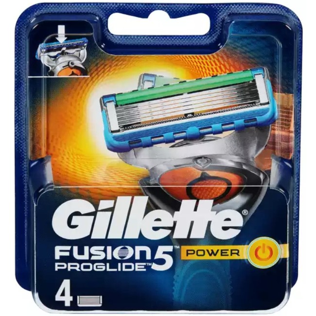 Gillette - Fusion Proglide Power Blade 4 Pcs