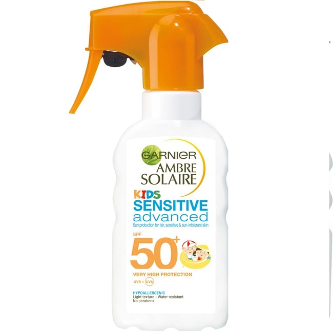 Garnier - Ambre Solaire - Kids Sensitive adv. Happy Trigger Solcreme Spray 200 ml - SPF50+