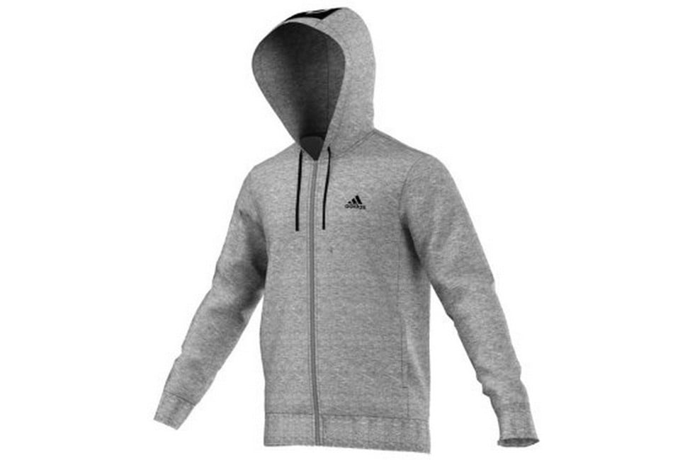 Adidas Lin FZ Hood FT AP1229, Mens, Grey, sweatshirt
