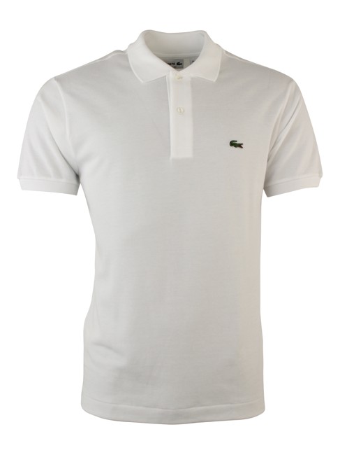 Lacoste 'Ribbed Collar' Polo - Hvid