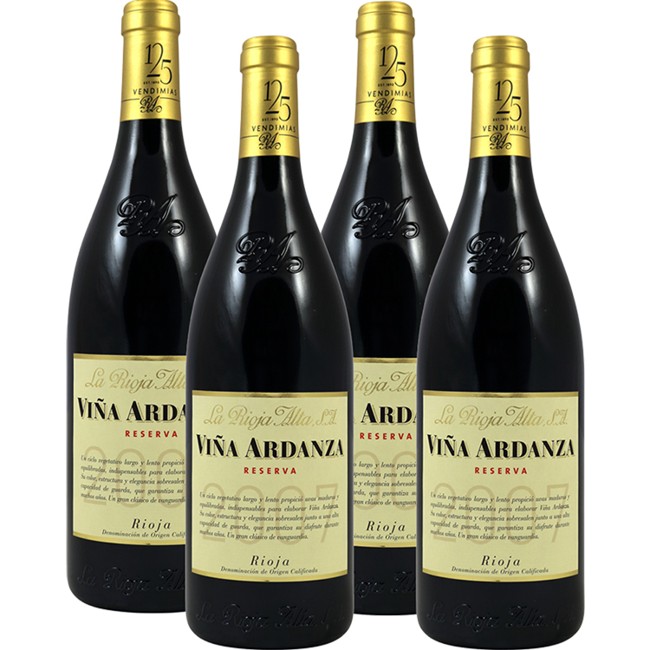 4 x La Rioja Alta - Vina Ardanza Reserva, 187,25 kr. pr. fl